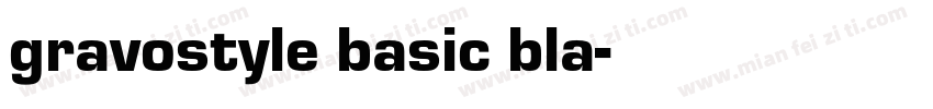 gravostyle basic bla字体转换